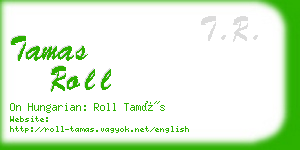 tamas roll business card